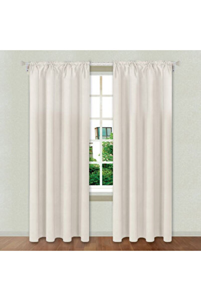 OEM Decorative Curtain, Opaque Velvet, 140 x 260 cm, Ecru