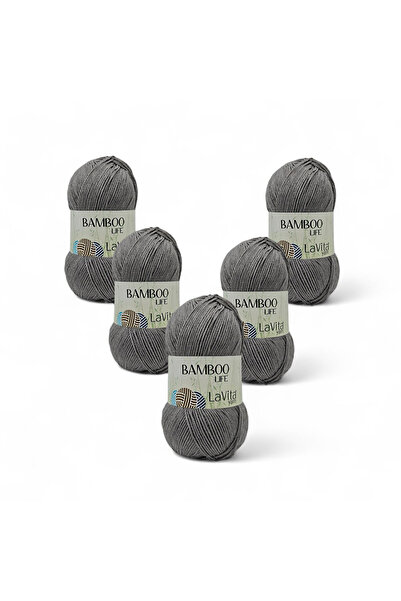 LaVita Yarn Bamboo Life Fir de tricotat manual 50% Bambus 50% Acrilic 500gr 5...