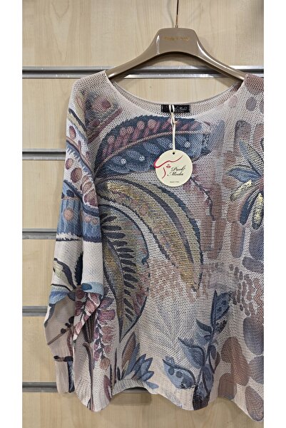 Park Moda Mercerized Blouse Mixed Floral Pattern