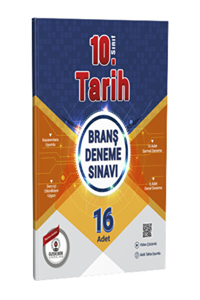 ÖZDEBİR YAYINEVİ 10.Sınıf Tarih Branş Deneme Sınavı Güncel Yeni Baskı