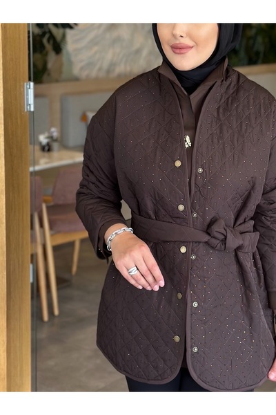 Merwish Taşlı Hafif Kap Kahve