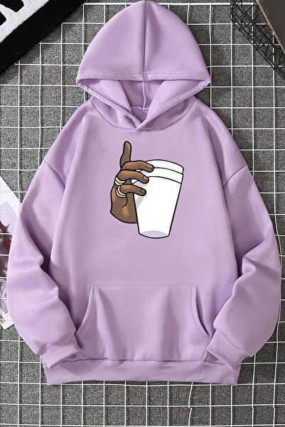 trendypassion Hanorac imprimat cafea Tupac