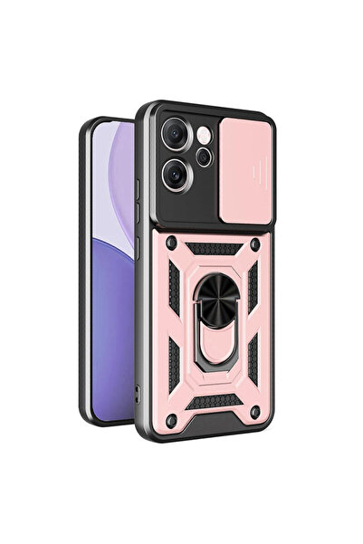 Techsuit Husa Oppo Reno14 F protectie camera CamShield Series, roz