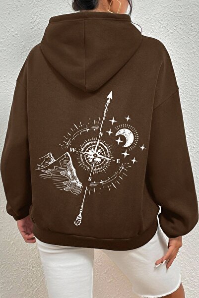 trendypassion Φούτερ με στάμπα Unisex Compass Back