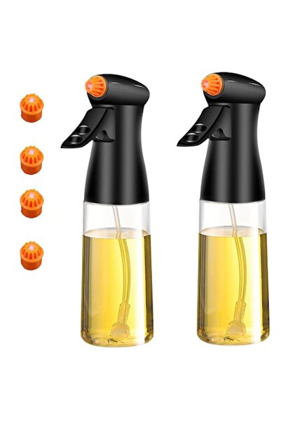 OVERTANG Set 2 Oil Sprayers, OVERTANG, Glass, 210ml, Black/Transparent
