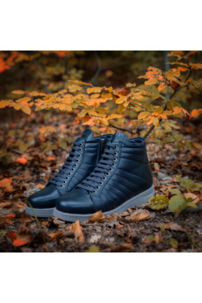 Cyclop Ghete din piele pentru bărbați ZAZ – Albastre