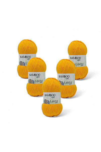 LaVita Yarn Bamboo Life Fir de tricotat manual 50% Bambus 50% Acrilic 500gr 5...