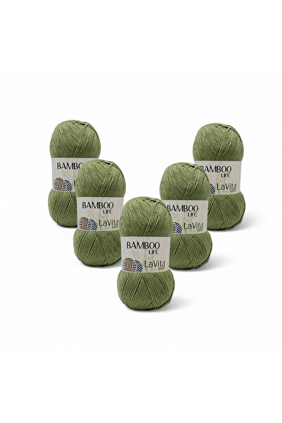 LaVita Yarn Bamboo Life Fir de tricotat manual 50% Bambus 50% Acrilic 500gr 5...