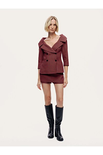 Nocturne Plaid Patterned Jacket