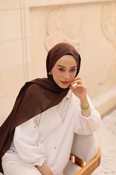 Modakaşmir Neo Pamuk Şal Acı Kahve Renk