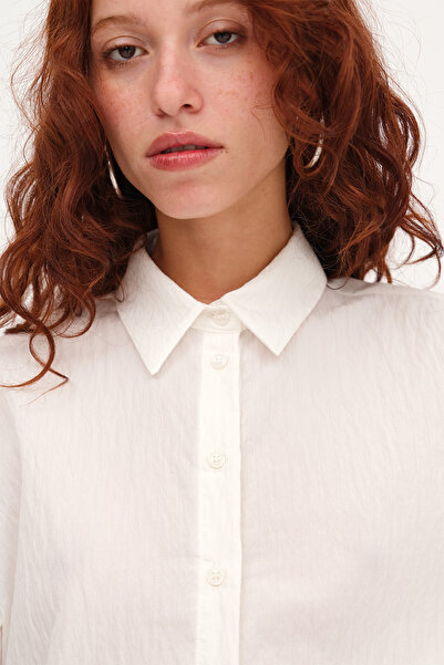 Addax Uzun Kollu Çizgili Gömlek G8404