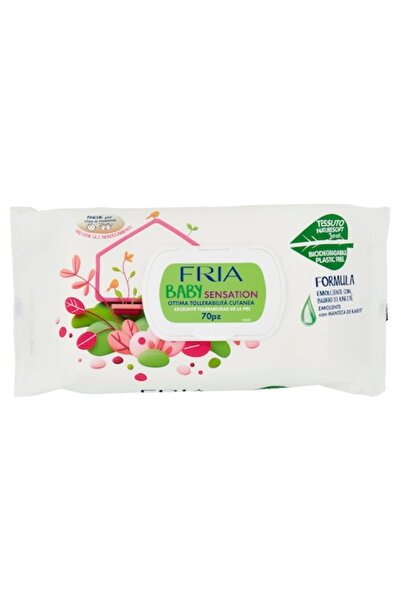 Fria Baby Sensation Emollient Wet Wipes with Shea Butter - 70 Pieces