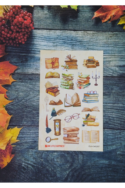 One Little Happiness Set de autocolante vintage tematice Book1 / potrivit pen...