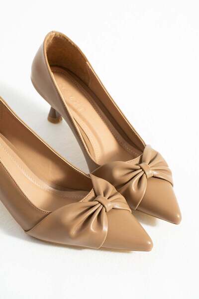 RevanStep Παπούτσια με φιόγκο και τακούνι  "kitten heel " 5 εκ. Άνετα