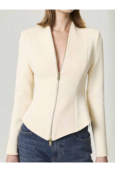 Nocturne Zipper Design Blouse