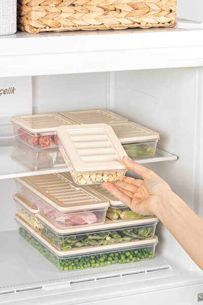 Nandy Home 6 Pieces of 2400 Ml. Freshbox Storage Container Set - Microwave and Dishwasher Compatible