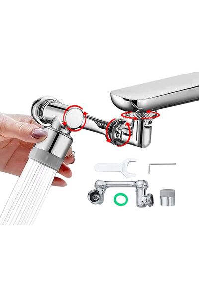 OEM Braț rotativ la 360° pentru baterie, cupru/oțel inoxidabil, argintiu