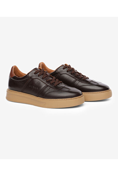 Greyder Erkek Kahverengi Hakiki Deri Sneaker Ayakkabı 5K1SA18860