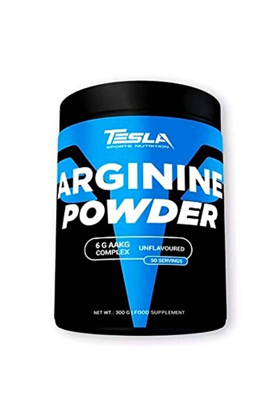 Tesla Sports Nutrition مسحوق الأرجينين، بدون نكهة، 300 جم، مضخة عضلية فائقة