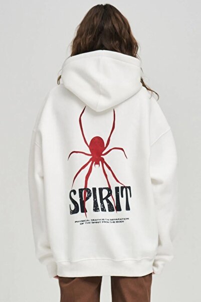trendypassion Unisex Spirit Spider Back Printed Oversize Sweatshirt