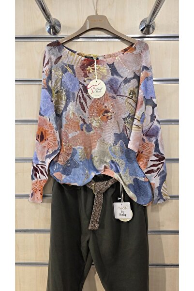 Park Moda Mercerized Blouse Mixed Floral Pattern