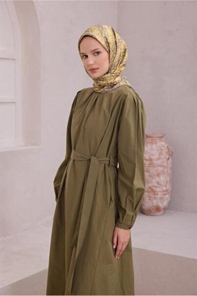 Belli Tivil Pure Silk Scarf 4214 - 38 Yellow Geometric Pattern