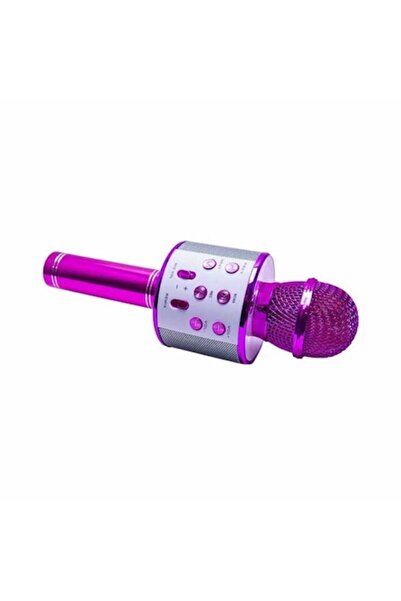 Nebunici Microfon de jucărie pentru karaoke cu baterie, compatibil cu iOS și ...