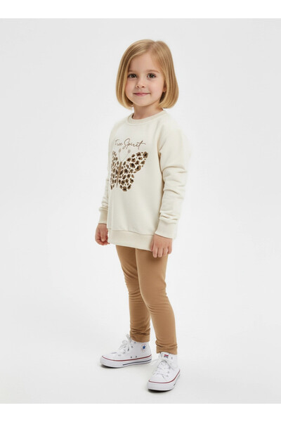 My Hanne Butterfly Printed Girl's Suit 20458