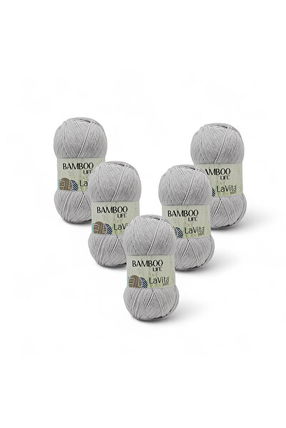 LaVita Yarn Bamboo Life Fir de tricotat manual 50% Bambus 50% Acrilic 500gr 5...