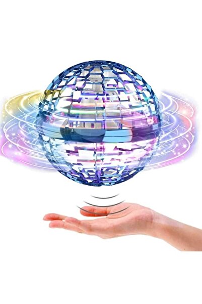Dms Flying LED Ball, UFO-Type Drone, USB Charging, Blue