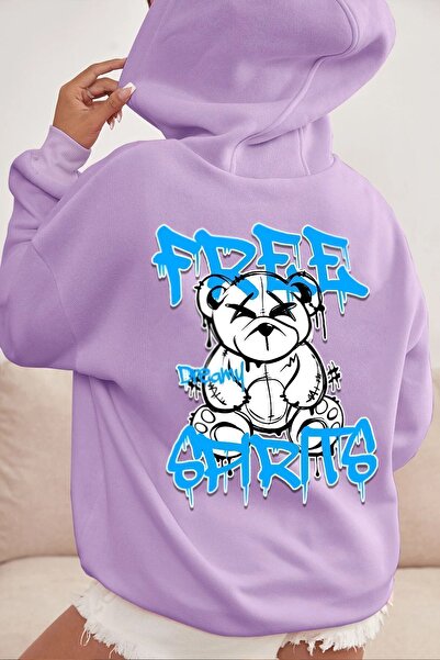 trendypassion Hanorac imprimat pe spate Graffiti gratuit