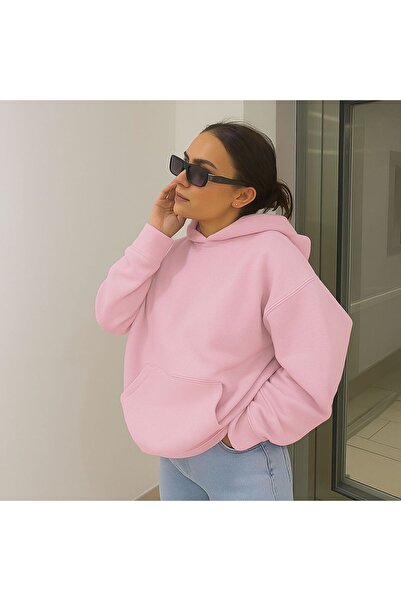 E-ROMA سترة رياضية بقلنسوة مطبوعة من القطن الممشط بثلاثة خيوط للجنسين