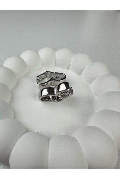 Kius Special Series Silver Shiny Heart Earrings