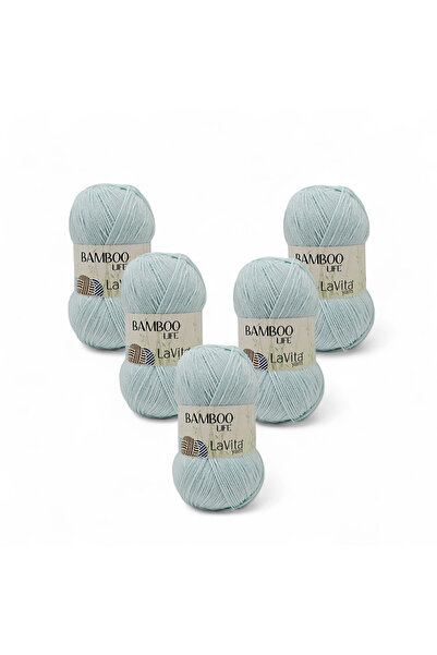 LaVita Yarn Bamboo Life Fir de tricotat manual 50% Bambus 50% Acrilic 500gr 5...