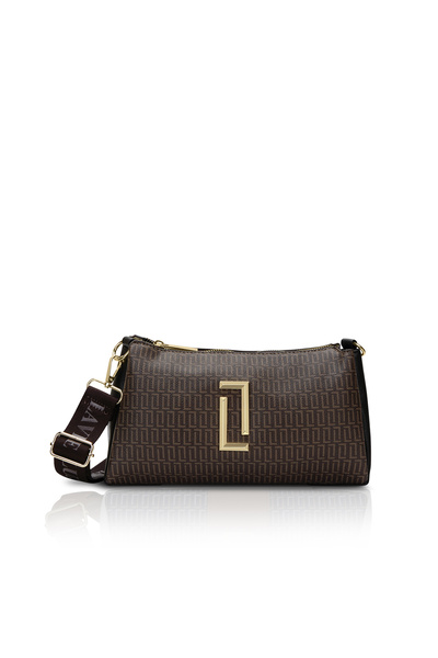 Lavie Luxe حقيبة Tory25 أحادية اللون للنساء بثلاث حجرات (أسود/شوكولاتة)