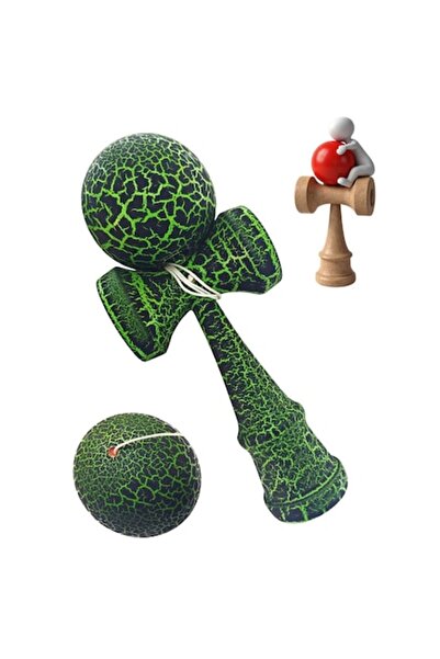 BV Kendama Professional with Wooden Ball, Artistic Crack Finish + Sticker for...