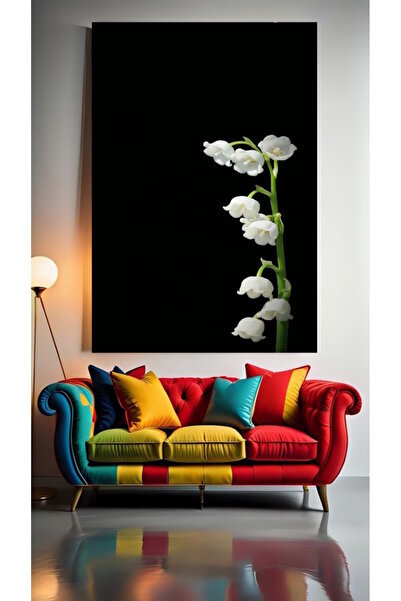 özkacar ORCHIDEA ALBĂ V1 Tablou pe pânză pentru decorarea casei, perete, salo...