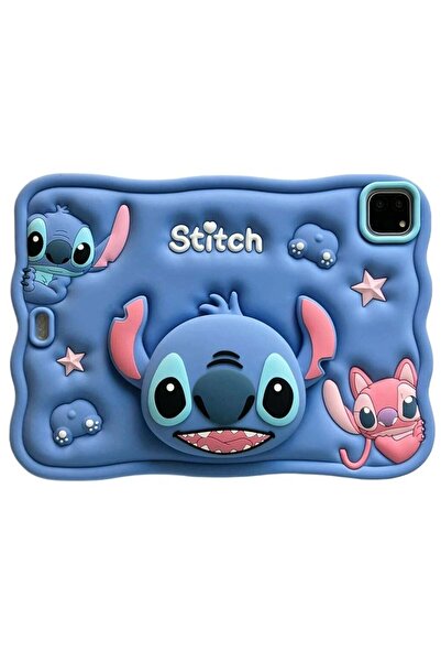 Stitch جراب كرتوني للأطفال مقاوم للصدمات لجهاز iPad Pro مقاس 11 بوصة