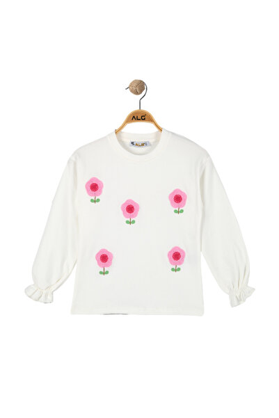 ALG Girl's Flower-Patterned Sweatshirt