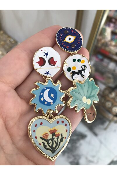 the ASEL İNCİ Muadil Marka Tasarım Reçine Küpe