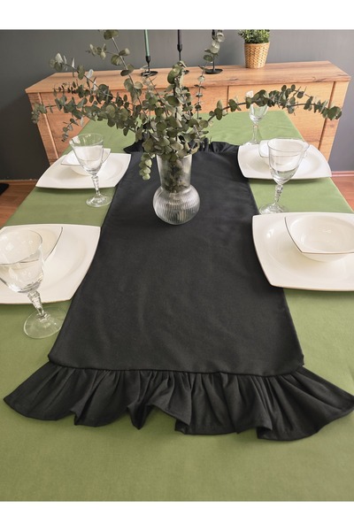 Angels' Collection Two-Sided Ruffle Runner - Has a Liquid Repellent Property