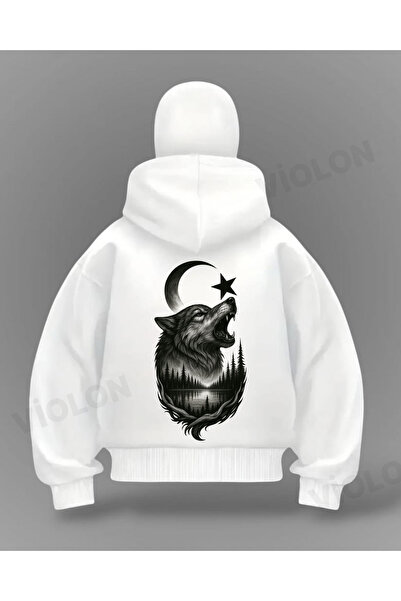 Bravebell سترة وولف تي آر ديتيل كاملة التغطية كبيرة الحجم