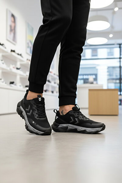 hummel Nano Black-Black Lightweight Flexible Men's Sneaker