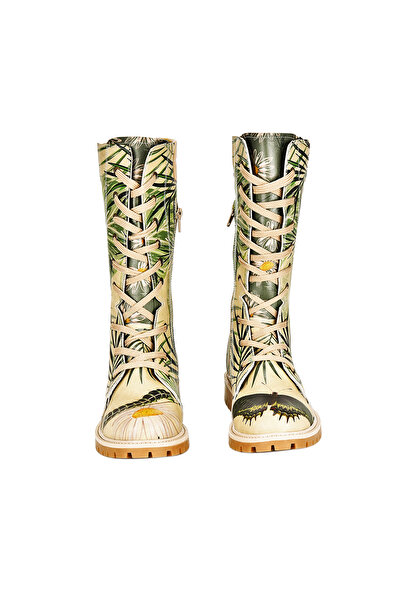 Streetfly Πολύχρωμες μακριές γυναικείες μπότες με φερμουάρ