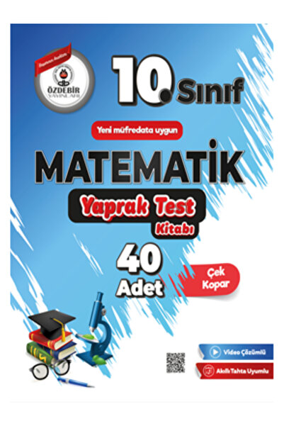 ÖZDEBİR YAYINEVİ 10.Sınıf Matematik Yaprak Test Kitabı Güncel Yeni Baskı