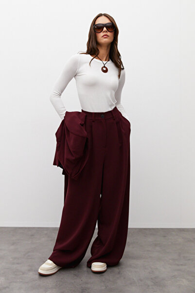 urban focus Double Pleated Palazzo Trousers