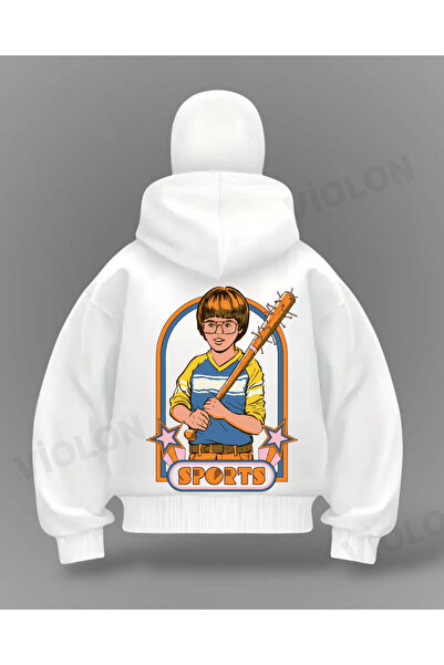 Violon سترة رياضية للأطفال بتفاصيل كاملة وحجم كبير