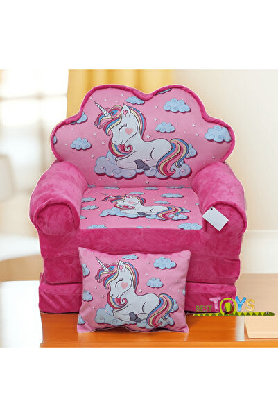 OEM Set Fotoliu Extensibil Copii 3 Placi Unicornul Somnoros Si Pernuta