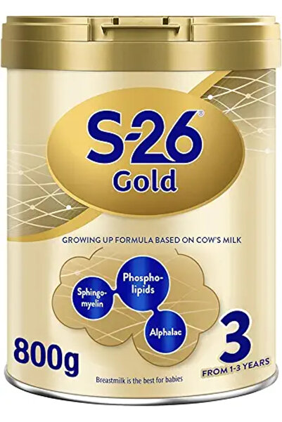 S-26 تركيبة S26 Gold للمرحلة الثالثة للنمو، من عمر سنة إلى ثلاث سنوات، 800 غرام