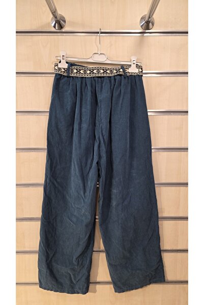 Park Moda Velvet Trousers with Tassel Belt